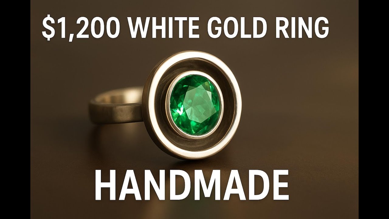 Handmade $1,200 White Gold Ring Full Jewelry Making Process - YouTube