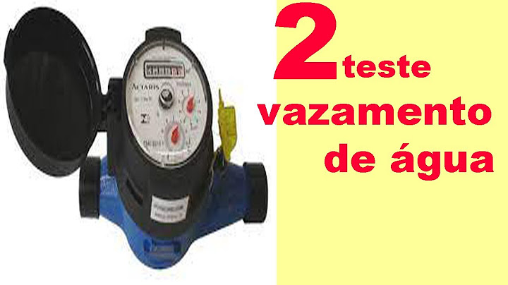 2 FORMAS DE SABER SE TEM VAZAMENTO DE ÁGUA