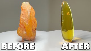 Catch & Cut: A Crystal-Clear Amber Find