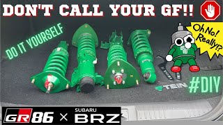 [GR86·BRZ] Remove/Install Coilovers (By Yourself) #DIY