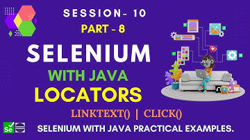 Locate Elements by Link Text in Selenium | linkText() Command| locators in selenium