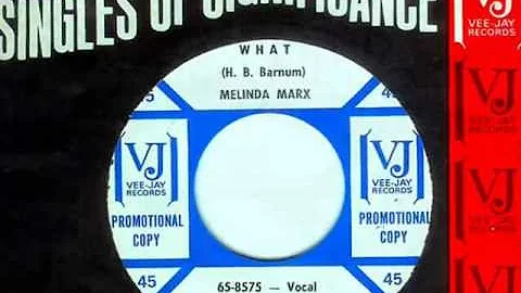 Melinda Marx - WHAT  (1965)