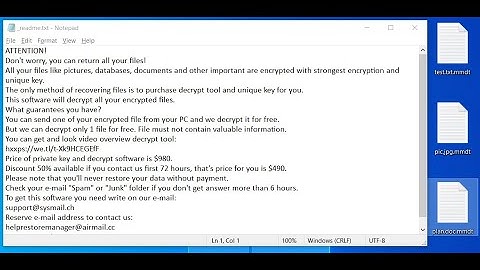 mmdt Ransomware Removal Instructions | Decrypt mmdt Files