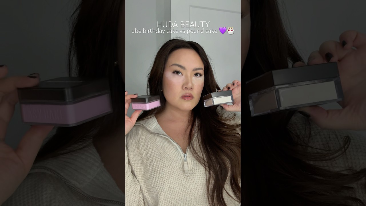 huda beauty ube birthday cake vs pound cake | 