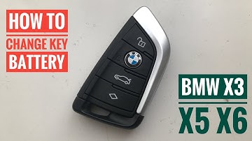 BMW Car key fob battery replacement 320 520 x1 X3 X5 x6 How to replace change remote keyless - DIY