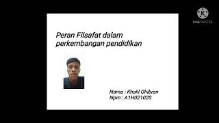 Peran filsafat dalam perkembangan pendidikan