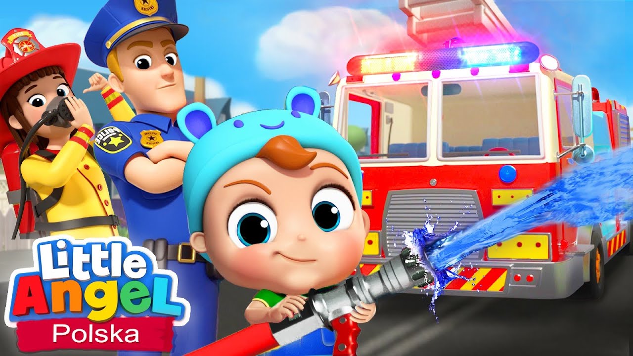 ⁣Bądź dzielny jak strażak lub policjant  | Little Angel Polska - Piosenki dla dzieci