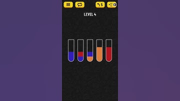 Water Sort Puzzle | Gameplay Walkthrough | Level 4 #Shorts