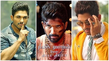 Happy Birthday Allu Arjun whatsapp status | Allu Arjun Birthday Status | Mashup | Fullscreen | Enemy