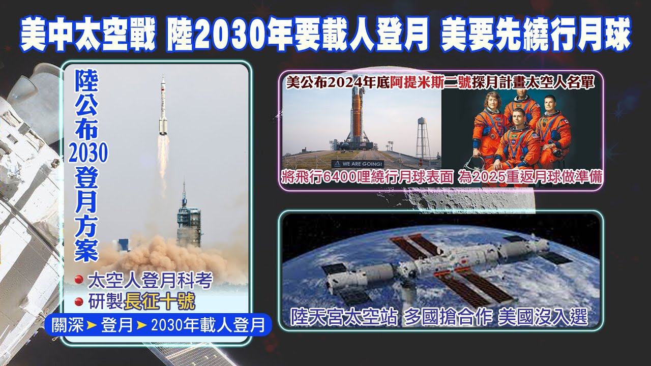 中国计划在2030年前实现中国人首次登陆月球