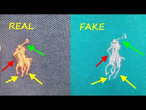 Ralph Lauren polo shirt real vs fake review. How to spot counterfeit ...