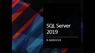 Sql Server R Services Part 1 - installation and Setup