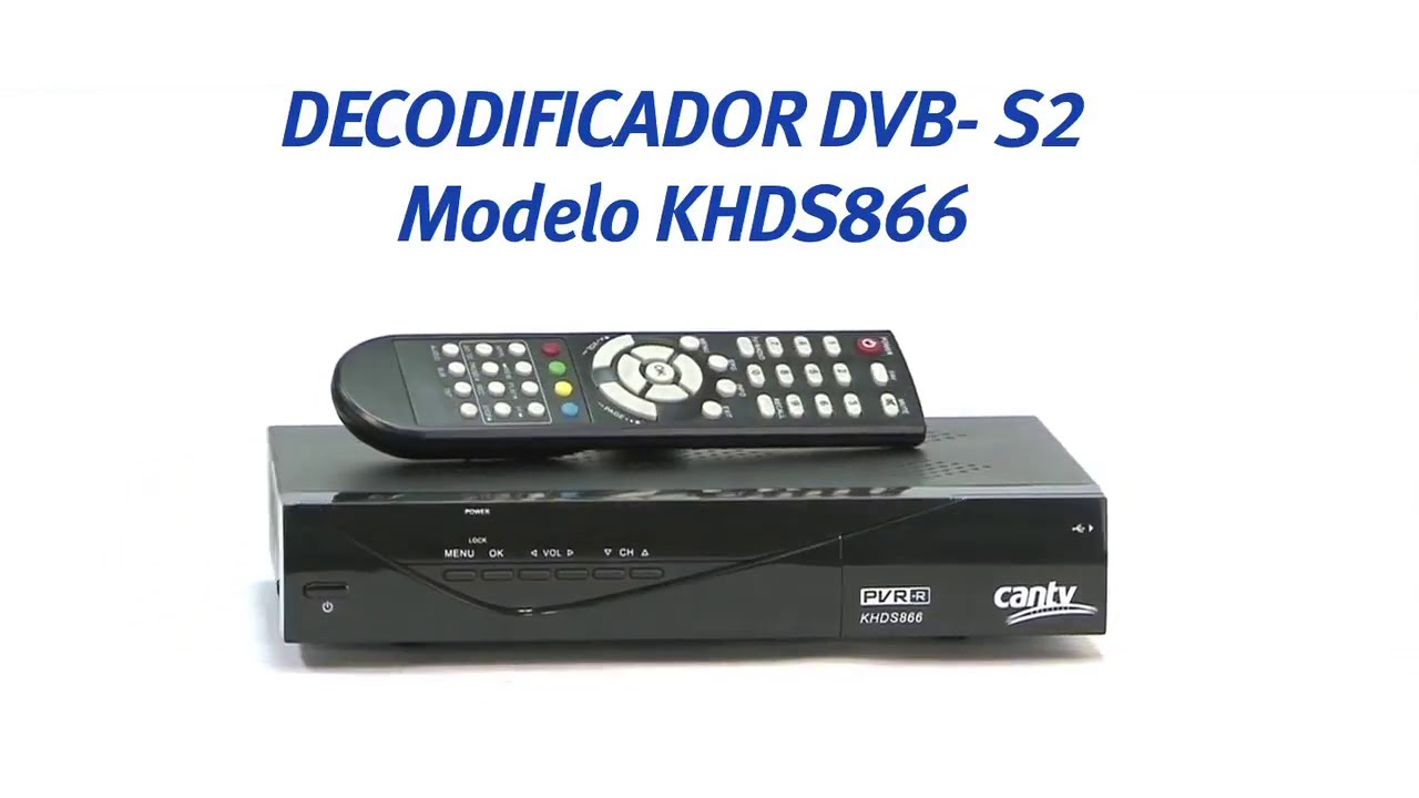 Mirar furtivamente Ascensor cosecha Cómo configurar el decodificador DBV-S2 Modelo KHDS866 - YouTube