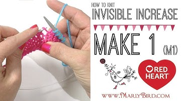 How to Knit: Make 1 M1 Invisible Increase