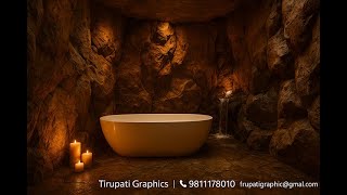 Rockstone Cave Bathroom Artificial Rock Design Fountain Shorts