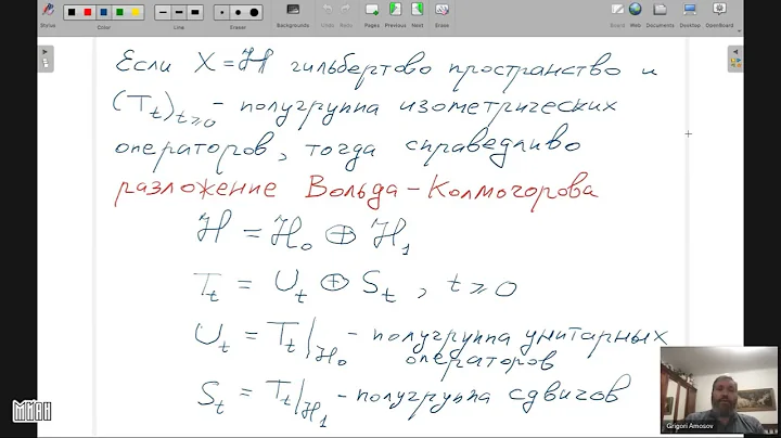 Семинар 8. Г.Г. Амосов. Возмущения полугрупп операторно-значными мерами