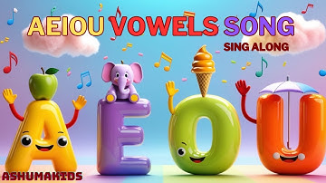Thumbnail of a e i o u Vowel Song For Kids | Fun Learning with Ashumakids! 🎶🔤