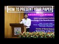 How to Present Research Paper in International Conference