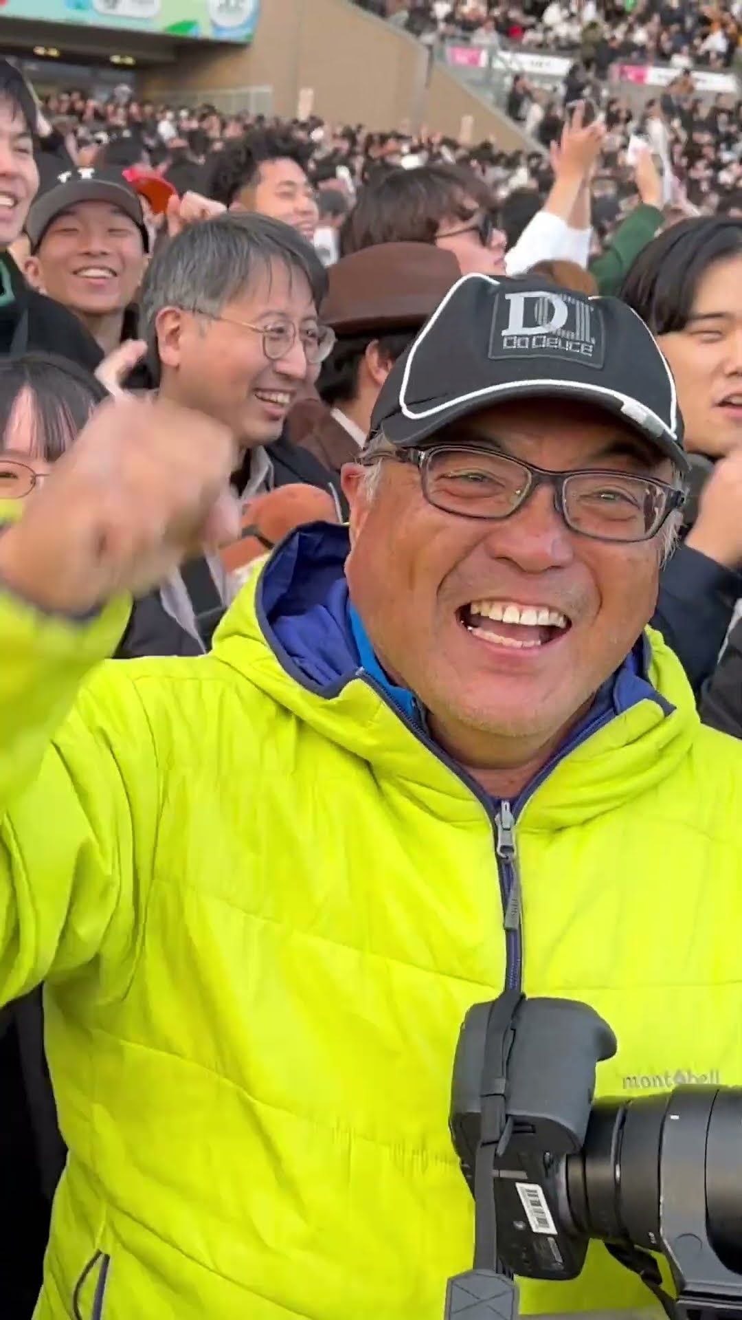Listen to this! A wall of sound greets rider Yutaka Take as he