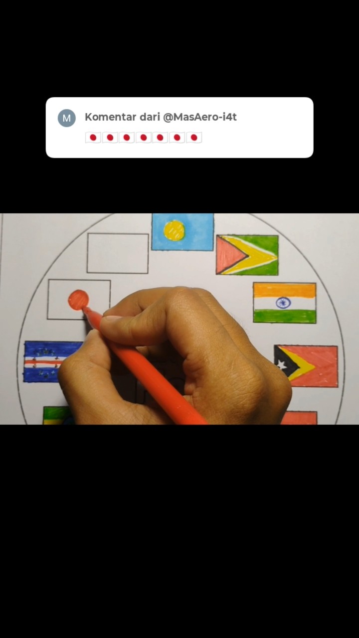 Drawing (National Flag) Japanese flag #shorts #flag #flagdrawing