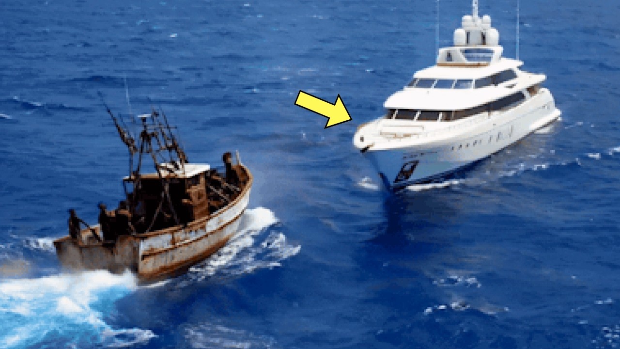 Yacht Encounters Pirates - Watch What the Captain Does Next!