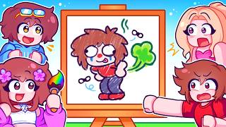Drawing with the Techy Crew in Roblox Draw Me!