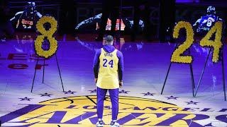 FULL Lebron James speech before Lakers game honoring Kobe Bryant