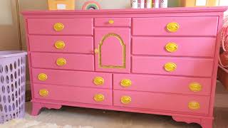 DIY Barbie Décor: Upcycled Pink Dresser 💖✨