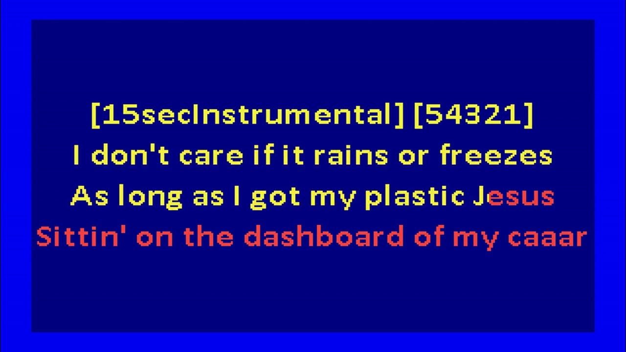 Tia Blake - Plastic Jesus (karaoke) Tia Blake - Plastic Jesus (karaoke)