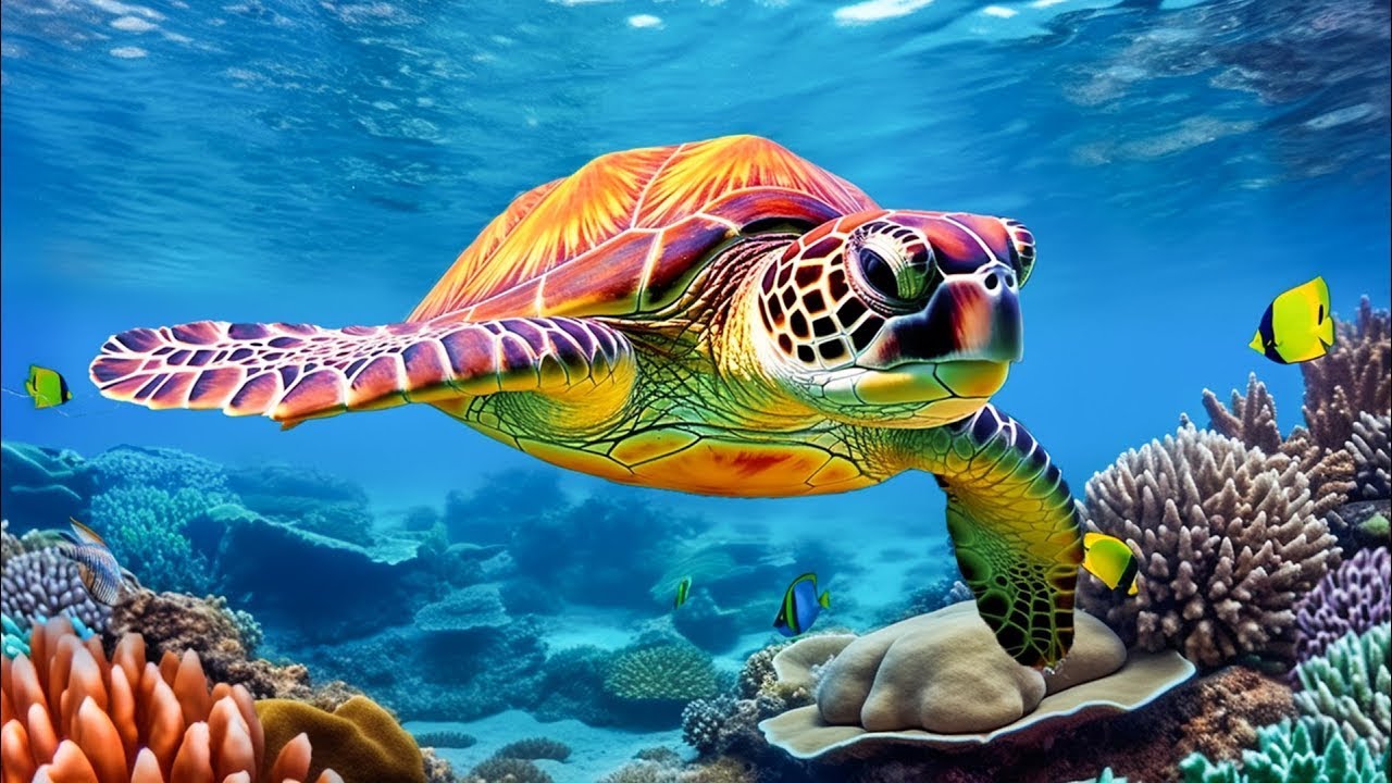 Vibrant 4K (ULTRA HD) Underwater World - Beautiful Deep Sea Ocean with Wonders