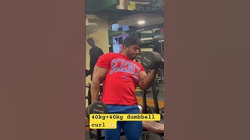 40kg+40kg dumbbell curl ||Gourav Kandhil || @youtubecreators @YouTube