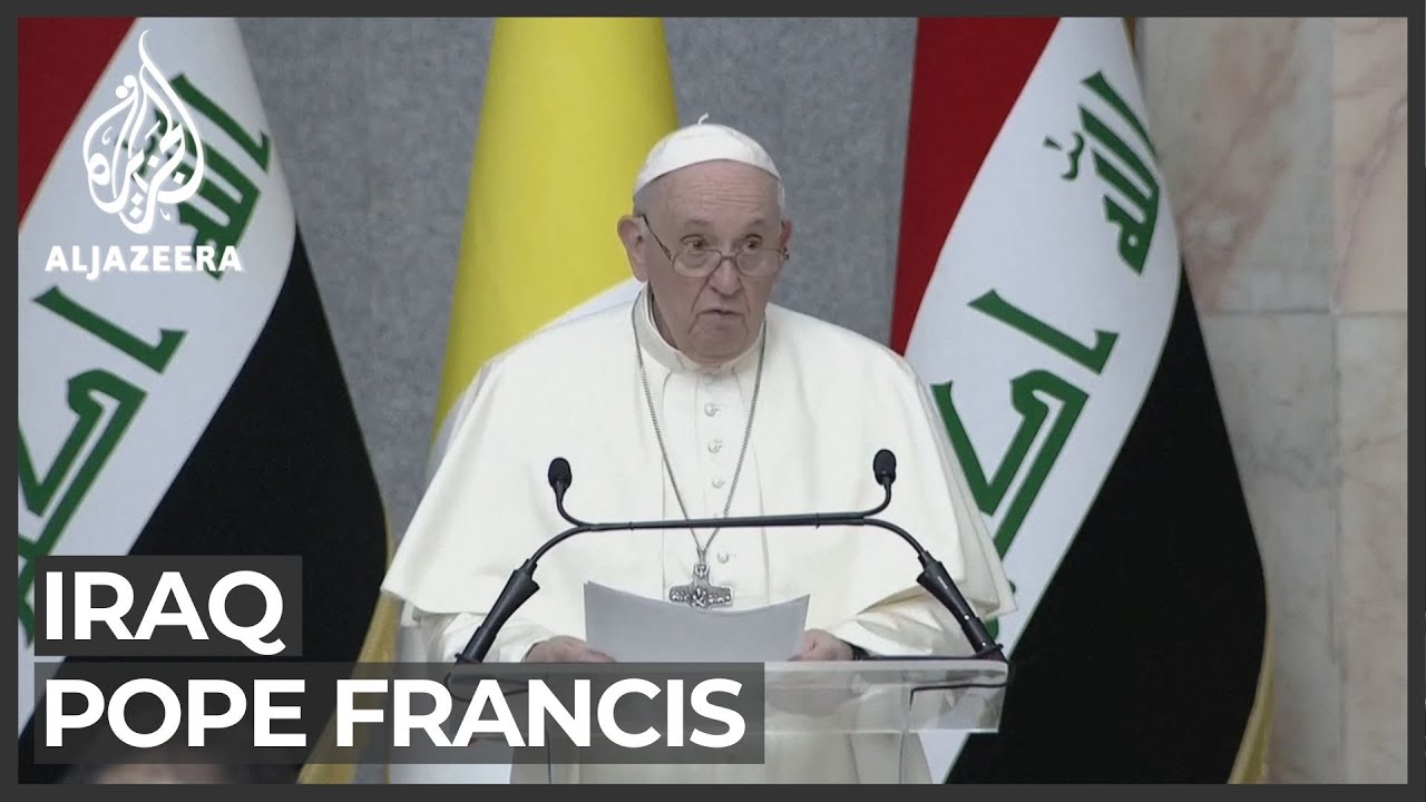 البابا فرنسيس يدعو إلى إنهاء العنف في أول خطاب له عن العراق