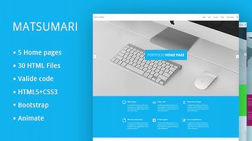 Matsumari - Creative Responsive Multi-Purpose HTML5 Template | Themeforest Website Templates and