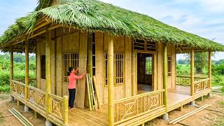 Woman Builds a Complete Bamboo House From the Ground Up
