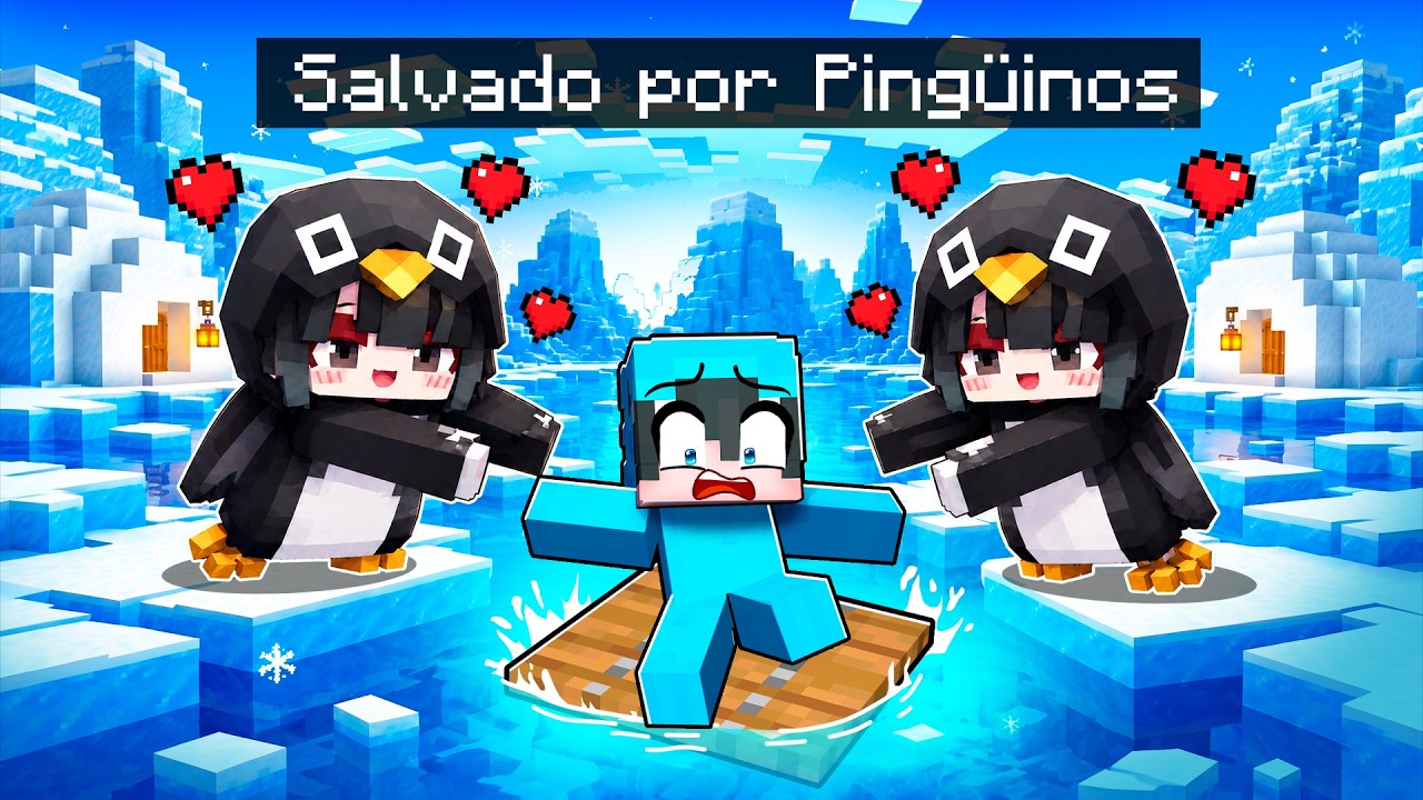 Los PINGÜINOS Gugugaga Me Salvan la Vida en Minecraft...