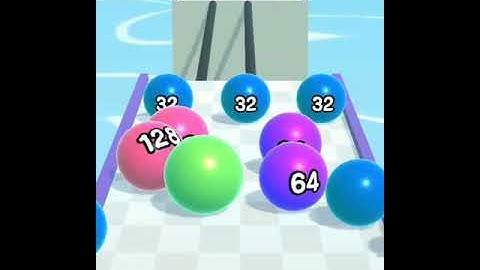 BAll run 2048 All level gamepley challenge walkthrough Android iOS sort video