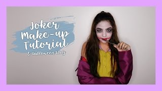 Joker Makeup Tutorial & Halloween Vlog Andrea B.
