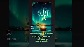 İhsan, Allah’ı görür gibi ibadet etmendir; sen O’nu görmesen de O seni görmektedir.”#Resul🕌