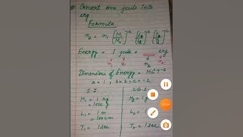 JOULE into ERG | Class 10&11 Physics CBSE/ICSE - How to Covert one joule into erg | 1J= 10^7erg