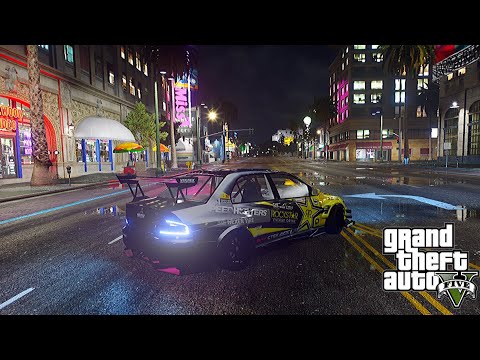 DRIFT run trough Los Santos at NIGHT - GTA 5 DRIFTING