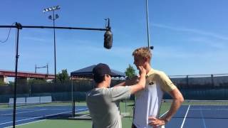 SRIXON US Open Tennis Shoot Behind the scenes