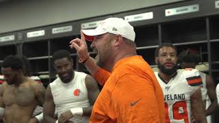 Freddie Kitchens Victory Speech vs Washington | Cleveland Browns