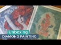 DIYMOONSHOP unboxing TWO diamond paintings: OCEAN - Anna Dittmann and WATER STAR - Cathy Delanssay