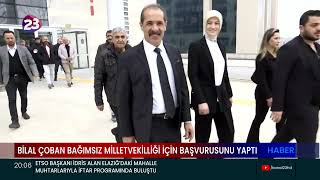 PROF. DR. BİLAL ÇOBAN ELAZIĞ’DAN BAĞIMSIZ MİLLETVEKİLİ ADAYLIĞI İÇİN BAŞVURUSUNU YAPTI