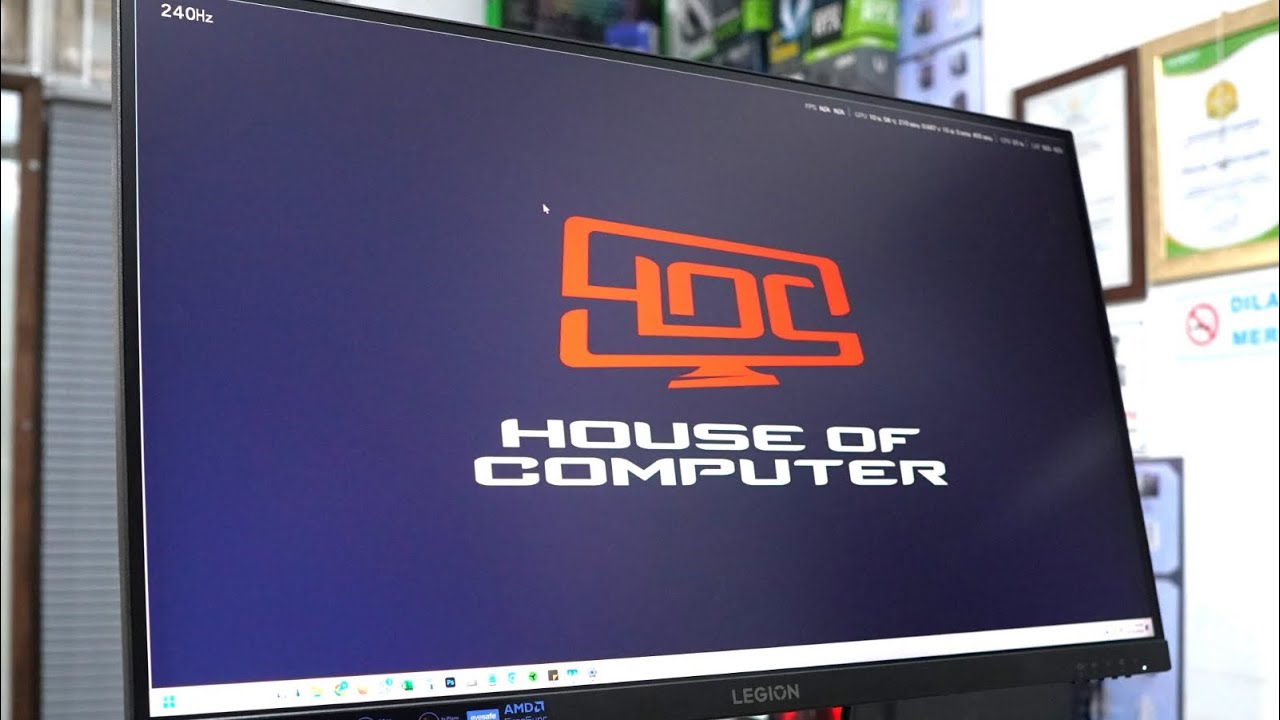 UNBOXING & REVIEW MONITOR LENOVO LEGION 24-10 240HZ 1920 x 1080