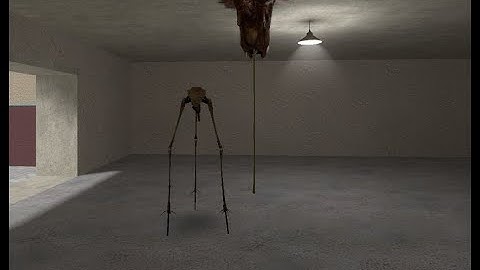 trying to feed a combine strider to a barnacle in gmod