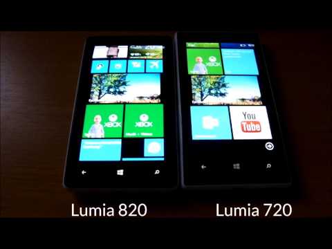 Speed Test Nokia Lumia 720 vs Nokia Lumia 820