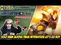 SOLO RANK ALDOUS 500 STACK PAKAI RETRIBUTION MUSUH AUTO MINTA AMPUN - Mobile legends