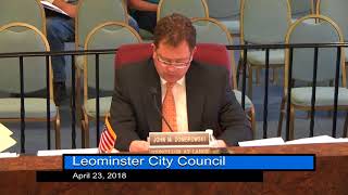 Leominster City Council Meeting 4-23-18