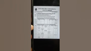Patliputra University, Graduation BA, BSc, Bcom exam Part 2 schedule details #myfirstshorts #shorts